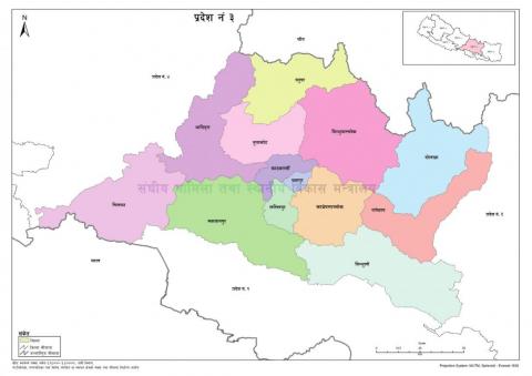 map of bagamati  pradesh 